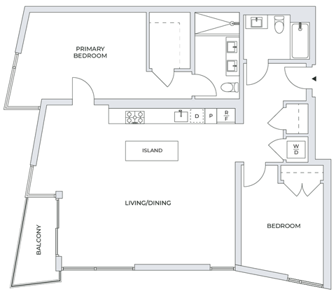 2 Bedroom Floor Plan